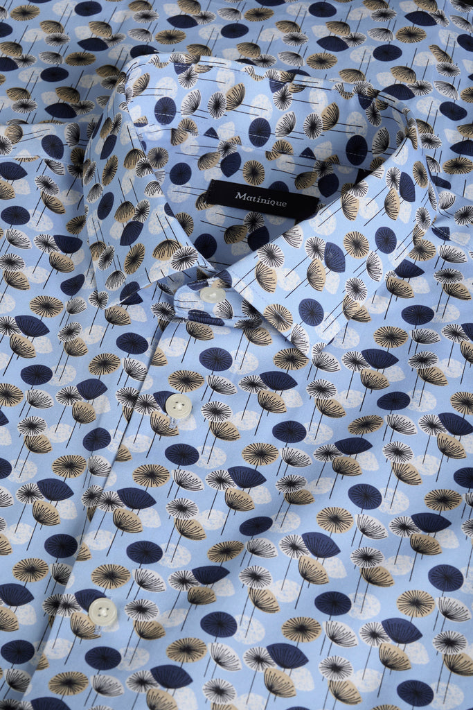 Matinique® Trostol Summer Print Shirt/Chambray Blue - New SS25