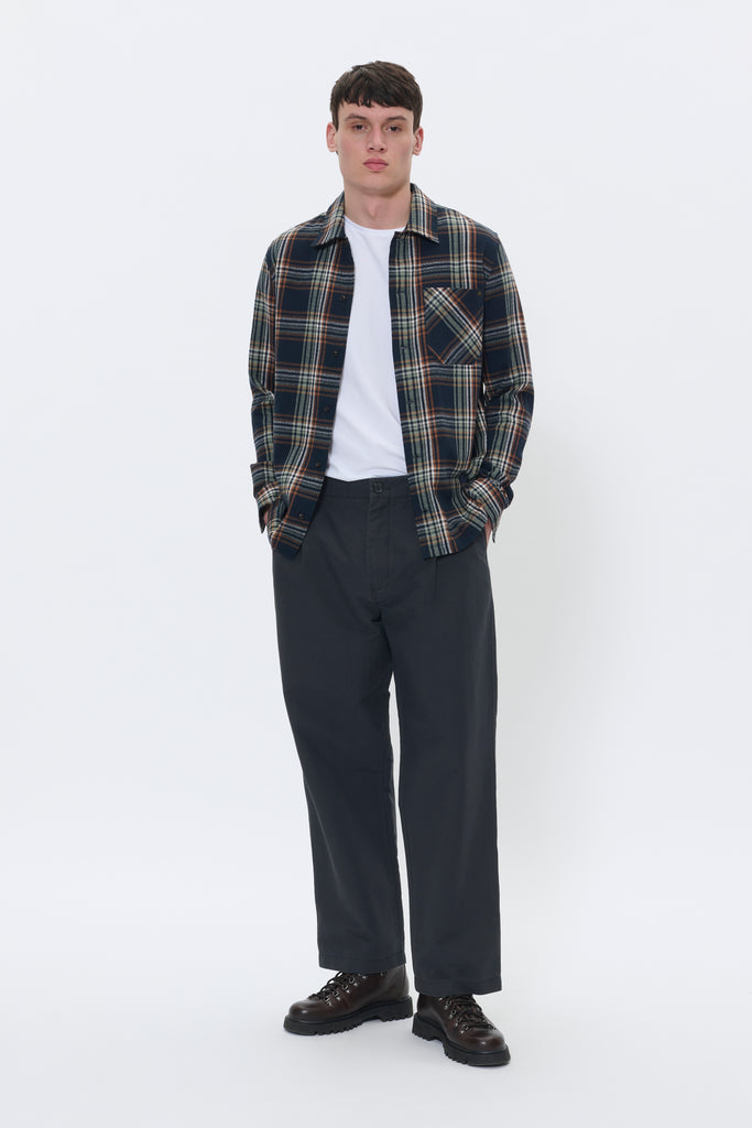 Matinique® MAPelton Heritage Check OverShirt/Dark Navy - New AW25