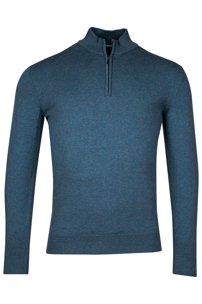 BAILEYS® 1/4 Zip Summerweight Jumper/Petrol Blue - New SS25