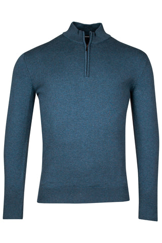 BAILEYS® 1/4 Zip Summerweight Jumper/Petrol Blue - New SS25