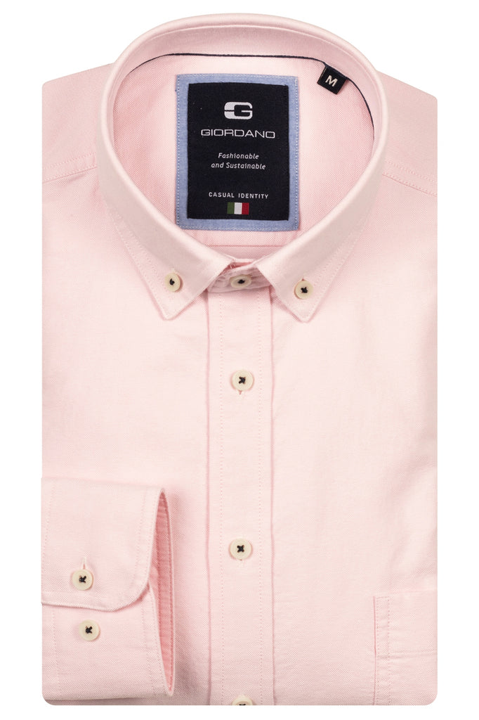 GIORDANO BRANDO OXFORD SHIRT/Pink - New AW25