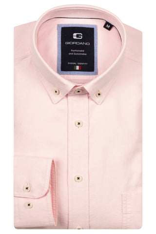 GIORDANO BRANDO OXFORD SHIRT/Pink - New AW25