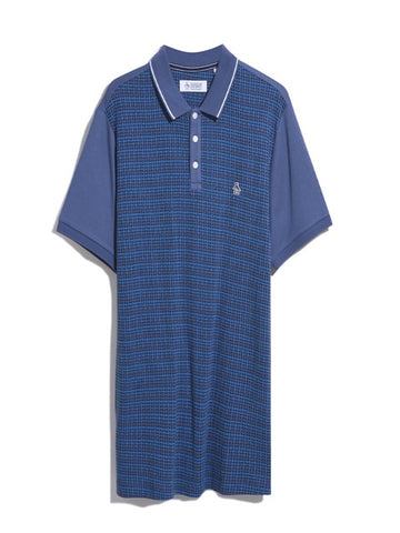 Original Penguin® Basketweave Polo Shirt/Blue Indigo - New SS24