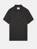 Lyle & Scott Tonal Superfine Eagle Polo Shirt/Gunmetal - CORE SS25