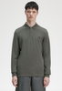 Fred Perry L/S Plain Shirt/Field Green - SS24 SALE