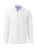 FYNCH HATTON® Premium Linen L/S Shirt/White - SS25 SALE