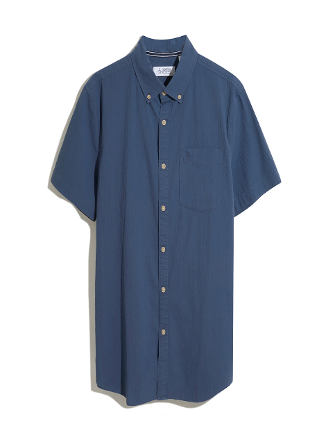 Original Penguin® Crinkle Summer Shirt/Sargasso Sea - New HS24