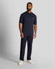 Lyle & Scott Golden Eagle Textured T-Shirt/Dark Navy - New HS24