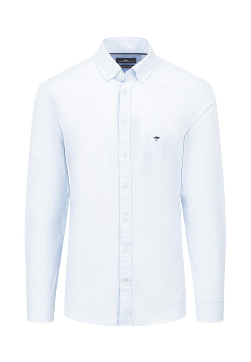 FYNCH HATTON® Solid Blue Premium Oxford Shirt/Soft Blue - AW24 SALE