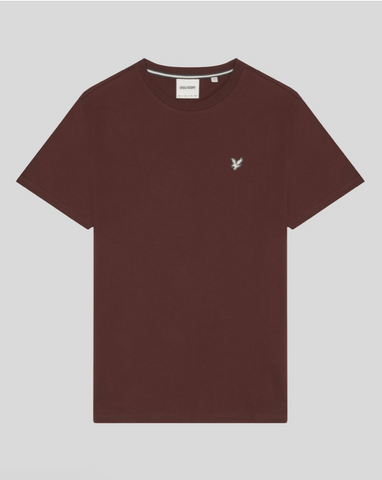 Lyle & Scott Premium Vintage Cotton Crewneck T-Shirt/Rubber Red - AW24 SALE