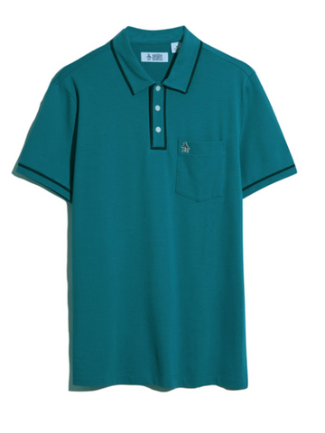 Original Penguin® EARL Pique Polo/Mosaic Blue - New AW25