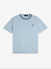 Fred Perry M7 Crew Neck Pique T-Shirt/Light Smoke - New SS25