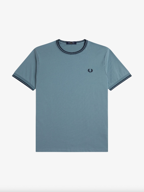 Fred Perry Twin Tipped T-Shirt/Stockport Blue - New AW25