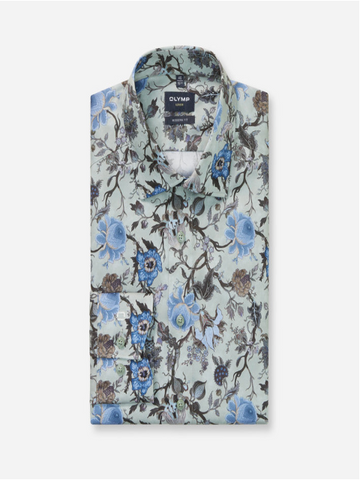 OLYMP® LUXOR Modern Fit Floral Shirt/Putty - New AW25