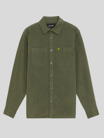 Lyle & Scott Corduroy Shirt/Deep Depths - New AW25