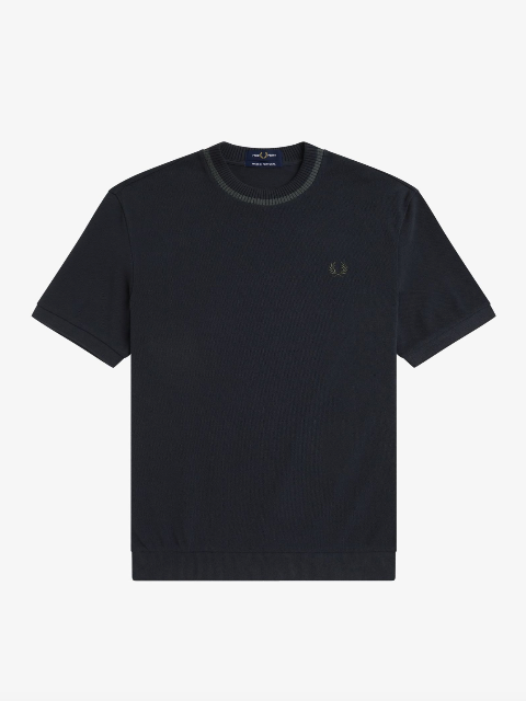 Fred Perry M7 Crew Neck Pique T-Shirt/Navy - New AW25