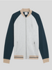 Lyle & Scott Reframed Heavyweight Contrast Raglan Bomber/Carbon - New AW25