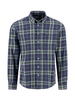 FYNCH HATTON® Twill Check Shirt/Navy - New AW25