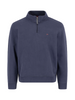 FYNCH HATTON® Troyer 1/4 Zip Sweat Top/Neu Bleu - New AW25