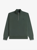 Fred Perry Half Zip Sweat Shirt/Court Green - New AW25