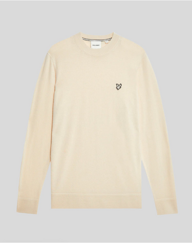 Lyle & Scott Reframed Premium Merino Crew Neck Jumper/Discovery - New AW24