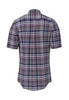 FYNCH HATTON® Summer Combi Check Shirt/Navy - SS25 SALE