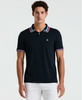 Original Penguin® Interlock Tipped Polo Shirt/Dark Sapphire - New HS25