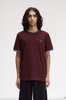 Fred Perry Twin Tipped T-Shirt/Oxblood/Ecru - New AW25