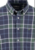 FYNCH HATTON® Twill Check Shirt/Navy - New AW25