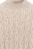 FYNCH HATTON® Luxury Wool Blend Cable Donegal Jumper/Oatmeal Marl - New AW25