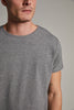 Matinique® Jermalink Cotton Stretch Crew T-Shirt/Grey Melange - CORE SS25