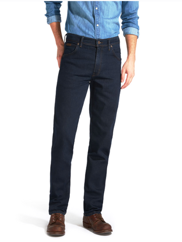 Wrangler® TEXAS STRETCH Regular Fit Jean/Blue Black - CORE SS23