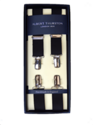 Albert Thurston 25mm Clip Braces/Black