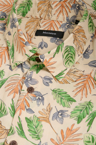 Matinique® MAKlampo BB Luxury Print S/S Shirt/Off White - New HS24