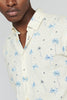 Matinique® MAKlampo BB Linen Blend Print S/S Shirt/Off White - New HS24