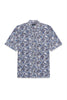 Matinique® Klampo S/S Revere Collar Floral Shirt/Chambray Blue - SS26