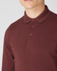 REMUS UOMO® Cotton Stretch Polo Shirt/Brick - New AW23