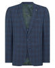 REMUS UOMO® Slim Fit Wool Rich Mix & Match Check Suit/Blue - New SS23