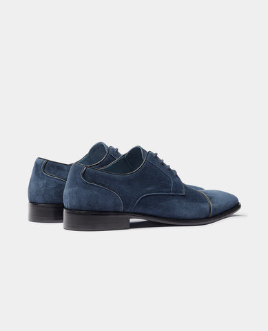 REMUS UOMO® 'Bonuci' Suede Shoes/Elvis Blue - New SS24