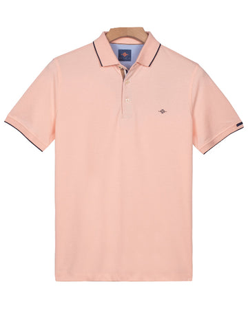 BAILEYS® Summer Tipped Polo Shirt/Peach - SS26