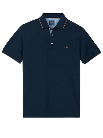 BAILEYS® Summer Tipped Polo Shirt/Navy - SS26