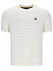 FILA® GOLD DON Textured Knitted T-Shirt/Coconut Milk - SS26