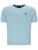 FILA® GOLD DON Textured Knitted T-Shirt/Sterling Blue - SS26