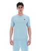 FILA® GOLD DON Textured Knitted T-Shirt/Sterling Blue - SS26