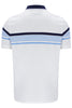 FILA® FRANCIS Yarn Dye Stripe Polo Shirt/White - New SS25