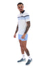 FILA® FRANCIS Yarn Dye Stripe Polo Shirt/White - New SS25