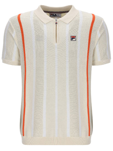 FILA® GIORGIO Knitted Polo Shirt/Tapioca - HS26