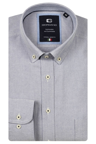 GIORDANO BRANDO OXFORD SHIRT/Washed Blue - New AW25