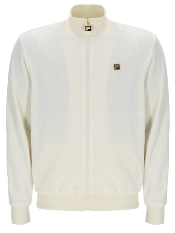 Fila® GOLD HANAY VELOUR EMBOSSED DIAMOND JACKET/COCONUT MILK - SS26