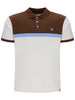 FILA® MATTIA Contrast Panel Polo Shirt/Gardenia - SS26